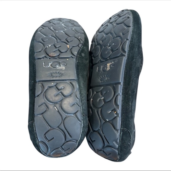 UGG Ansley Bling Edition Women’s Sheepskin Lined Black Moccasins Size 9 - Picture 8 of 8